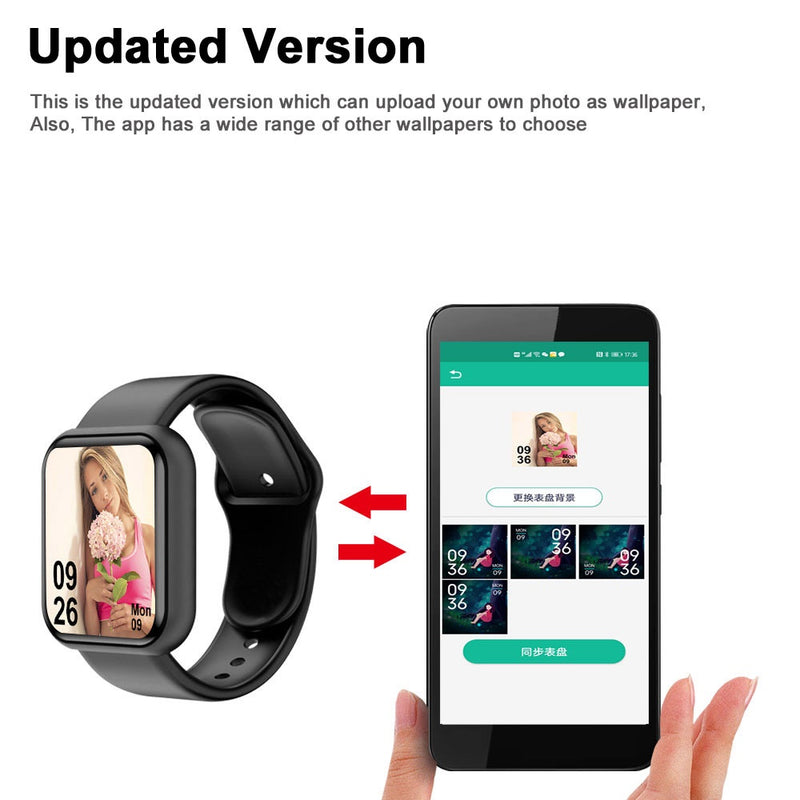 Y68 Smartwatch Relógio Inteligente Adulto Smart Watch Bluetooth