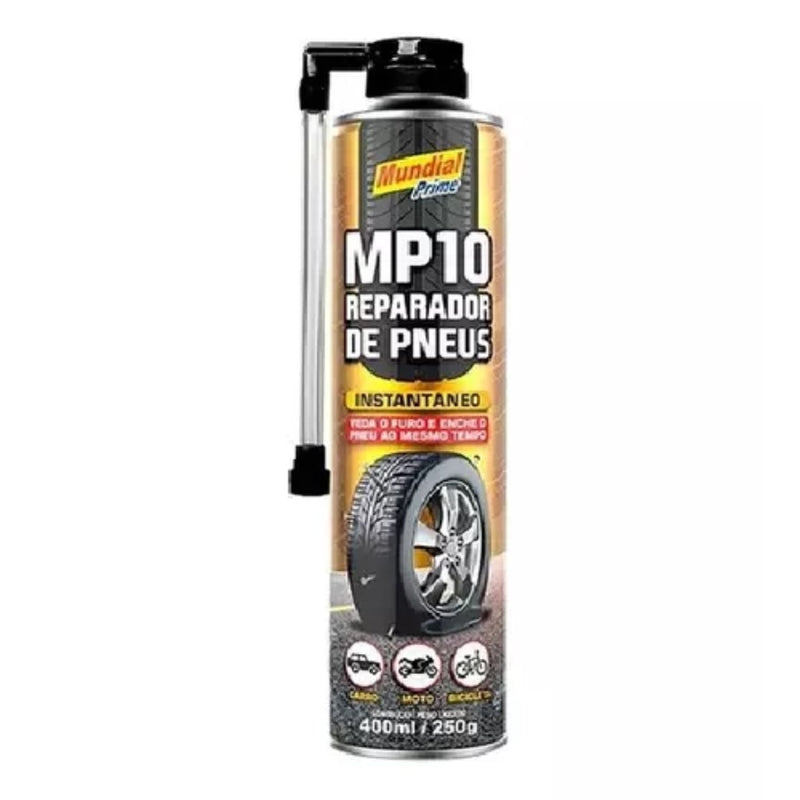 Reparador De Pneu Spray Instantâneo Mundial Prime 400ml